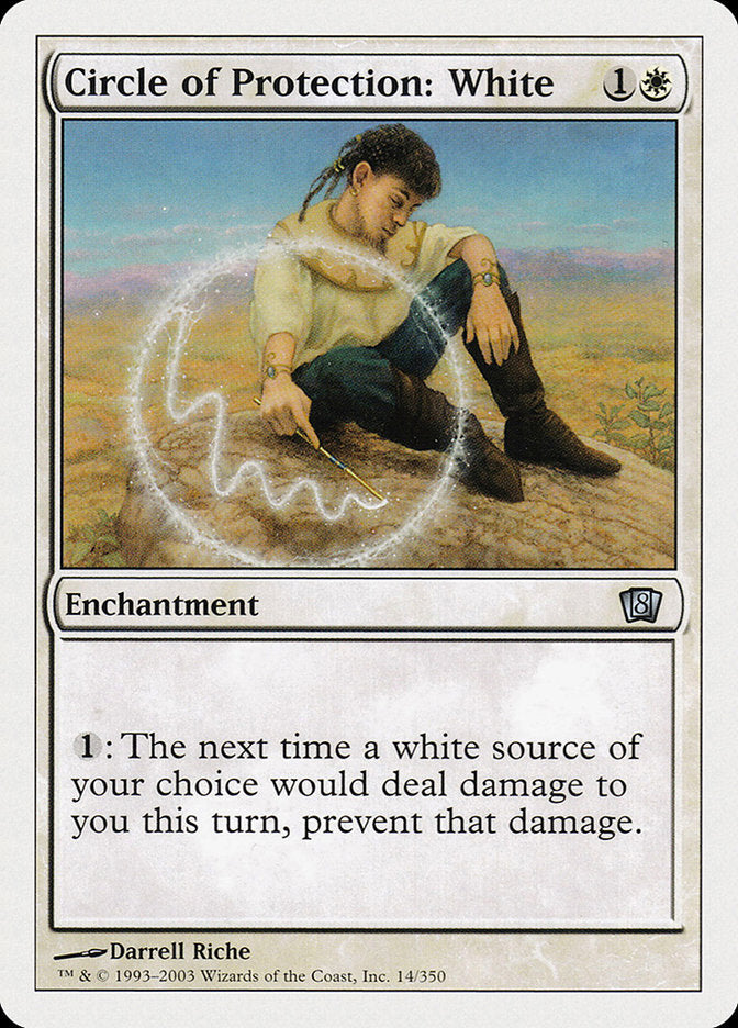 Magic | Circle of Protection: White [Eighth Edition] | The Nerd Merchant