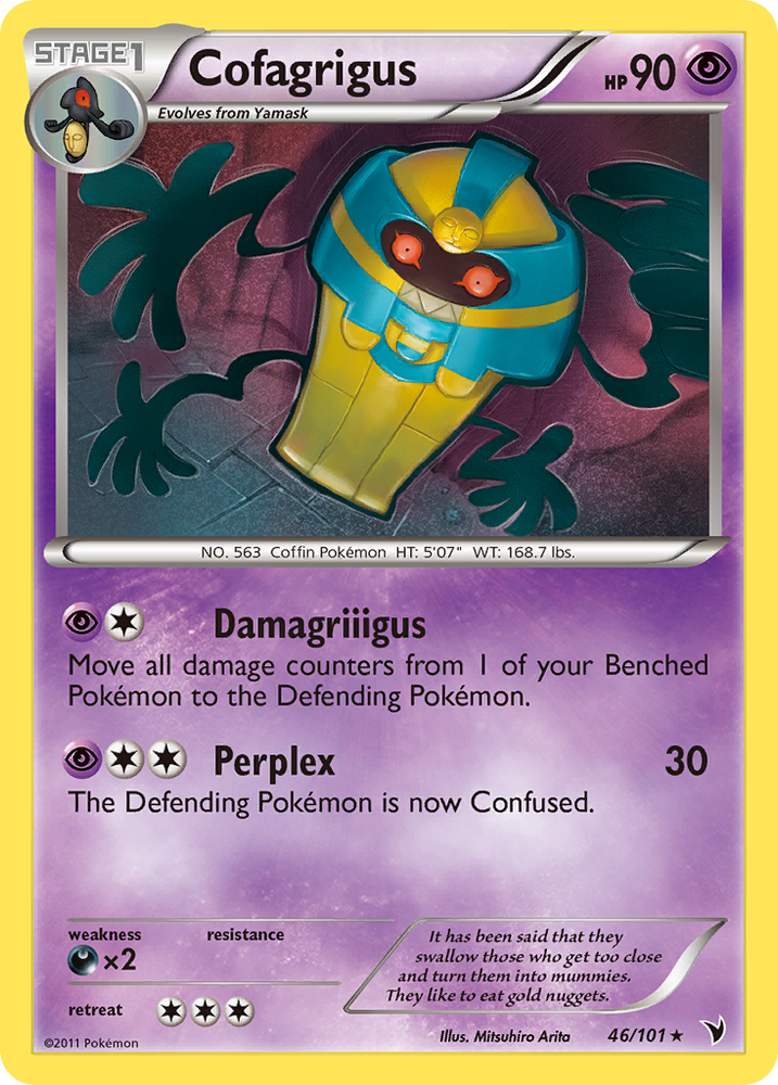 Pokemon | Cofagrigus (46/101) [Black & White: Noble Victories] | The Nerd Merchant