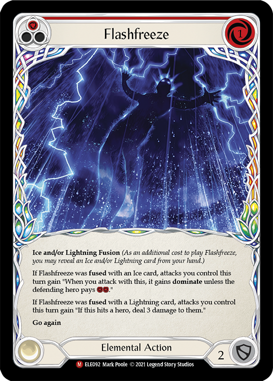 Flesh and Blood TCG | Flashfreeze [ELE092] (Tales of Aria)  1st Edition Rainbow Foil | The Nerd Merchant