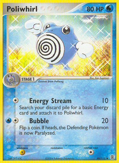 Pokemon | Poliwhirl (46/112) [EX: FireRed & LeafGreen] | The Nerd Merchant