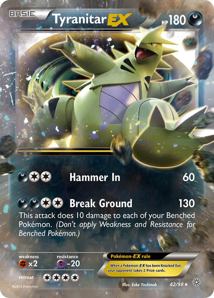 Pokemon | Tyranitar EX (42/98) [XY: Ancient Origins] | The Nerd Merchant
