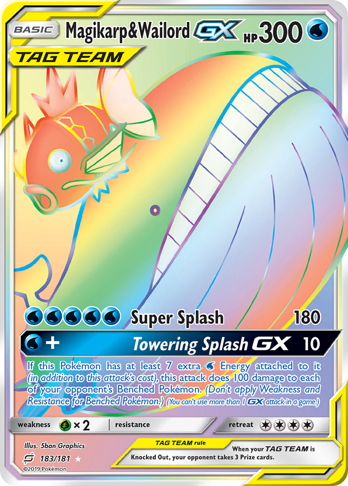 Pokemon | Magikarp & Wailord GX (183/181) [Sun & Moon: Team Up] | The Nerd Merchant