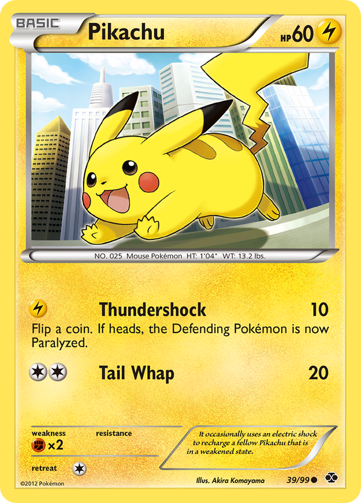 Pokemon | Pikachu (39/99) [Black & White: Next Destinies] | The Nerd Merchant