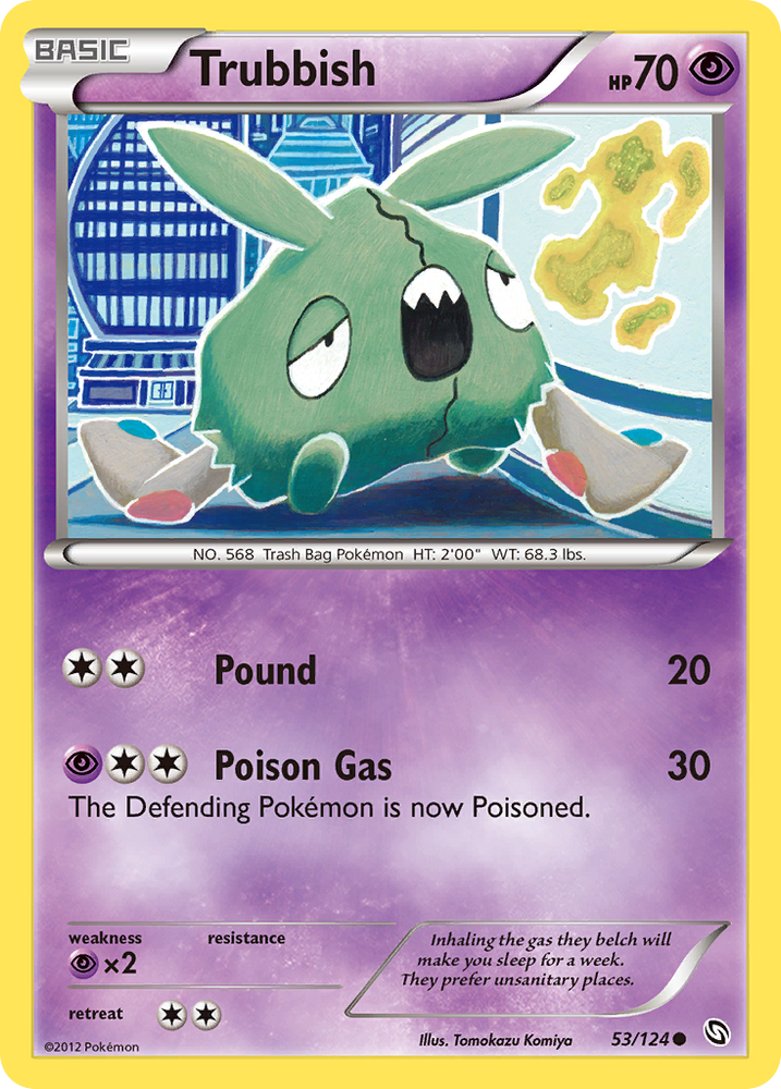 Pokemon | Trubbish (53/124) [Black & White: Dragons Exalted] | The Nerd Merchant