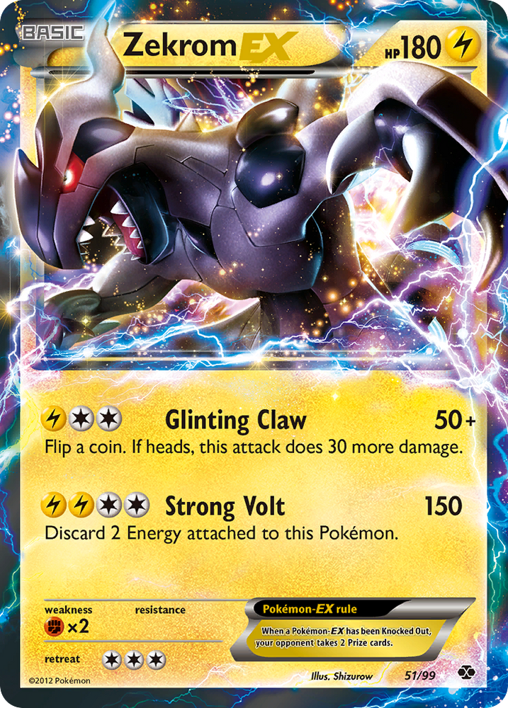 Pokemon | Zekrom EX (51/99) [Black & White: Next Destinies] | The Nerd Merchant