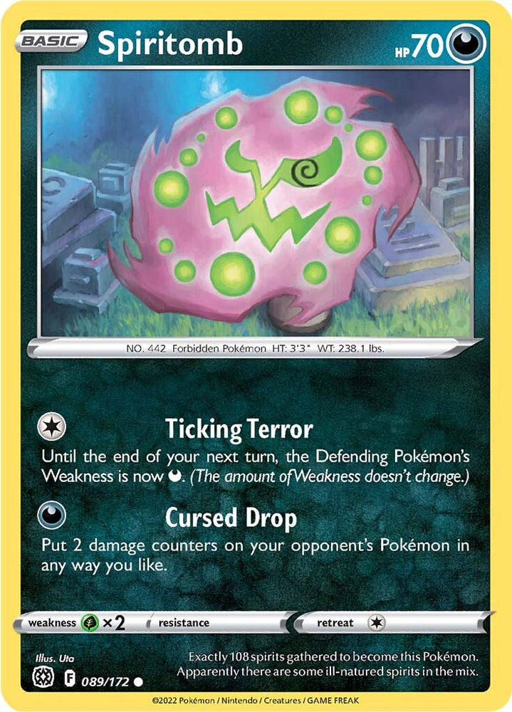 Pokemon | Spiritomb (089/172) [Sword & Shield: Brilliant Stars] | The Nerd Merchant
