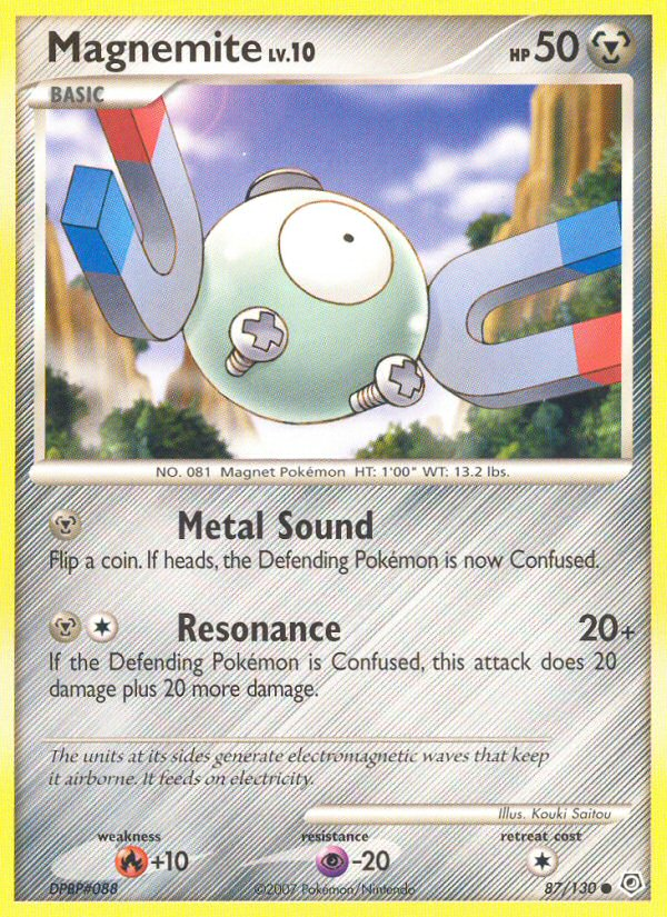 Pokemon | Magnemite (87/130) [Diamond & Pearl: Base Set] | The Nerd Merchant