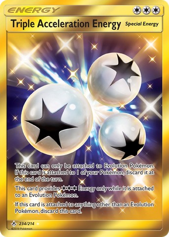 Pokemon | Triple Acceleration Energy (234/214) [Sun & Moon: Unbroken Bonds] | The Nerd Merchant