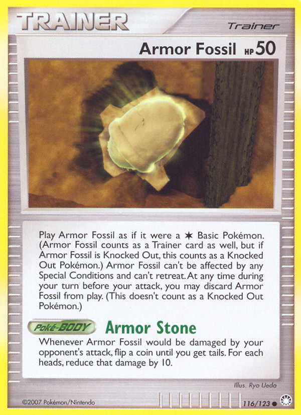 Pokemon | Armor Fossil (116/123) [Diamond & Pearl: Mysterious Treasures] | The Nerd Merchant