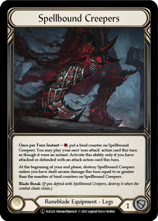 Flesh and Blood TCG | Spellbound Creepers [U-ELE224] (Tales of Aria Unlimited)  Unlimited Rainbow Foil | The Nerd Merchant