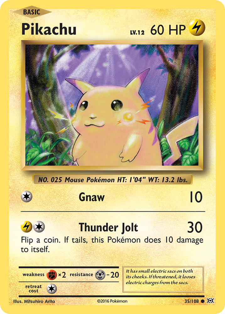 Pokemon | Pikachu (35/108) [XY: Evolutions] | The Nerd Merchant