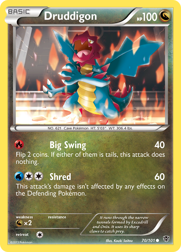 Pokemon | Druddigon (70/101) [Black & White: Plasma Blast] | The Nerd Merchant
