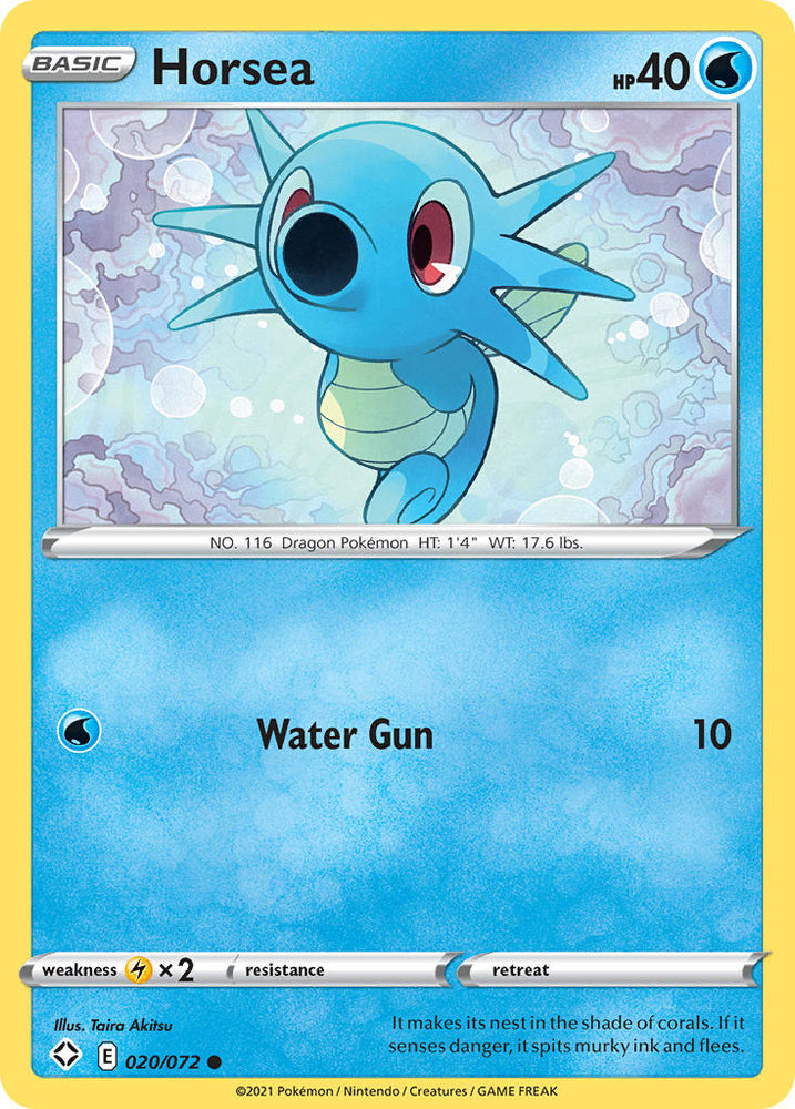 Pokemon | Horsea (020/072) [Sword & Shield: Shining Fates] | The Nerd Merchant