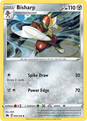 Pokemon | Bisharp (093/159) [Sword & Shield: Crown Zenith] | The Nerd Merchant
