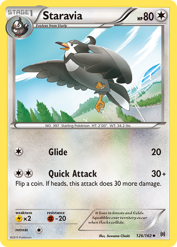 Pokemon | Staravia (126/162) [XY: BREAKthrough] | The Nerd Merchant