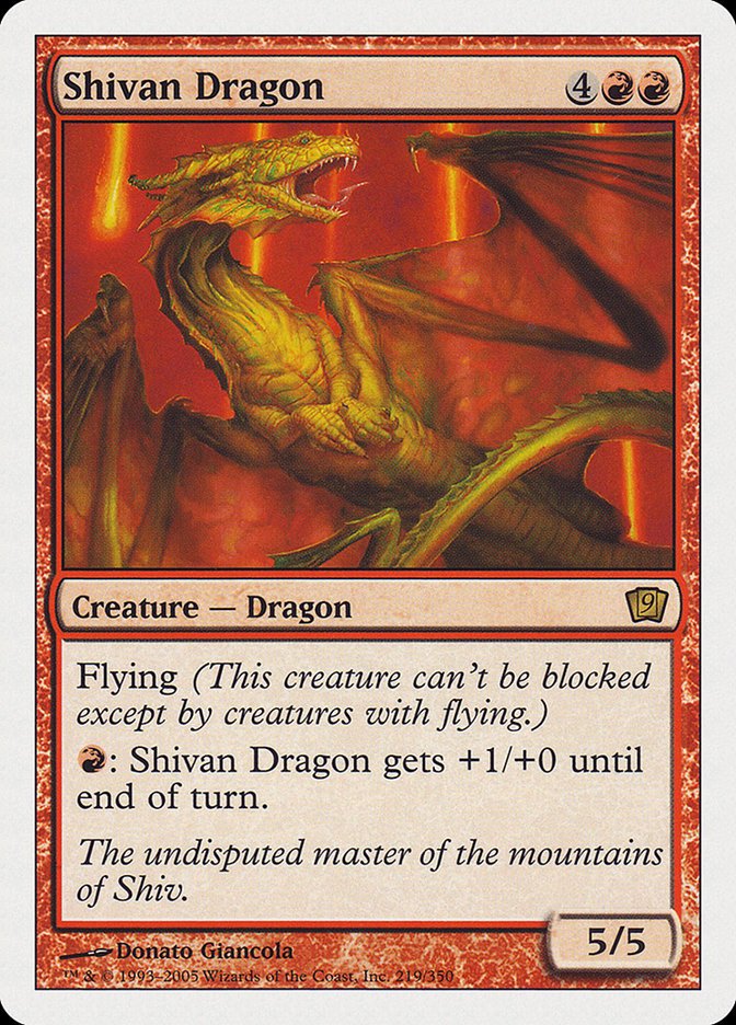 Magic | Shivan Dragon [Ninth Edition] | The Nerd Merchant