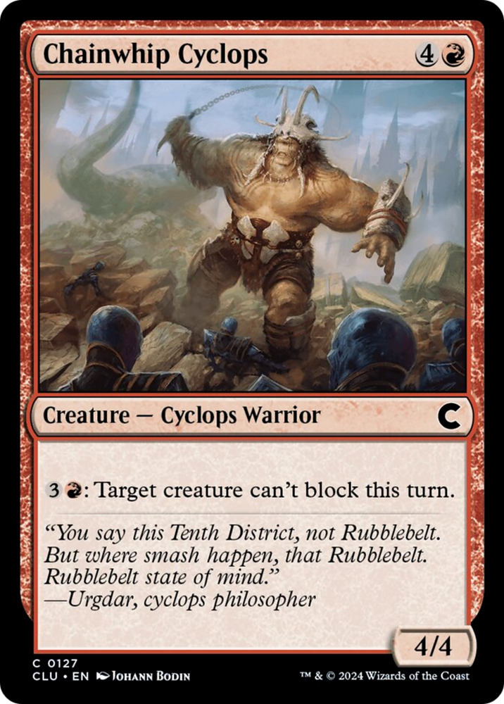 Magic | Chainwhip Cyclops [Ravnica: Clue Edition] | The Nerd Merchant