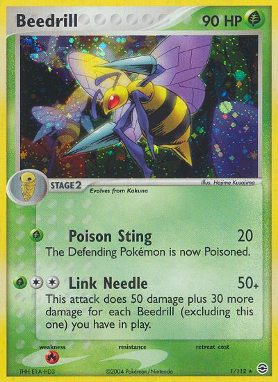 Pokemon | Beedrill (1/112) [EX: FireRed & LeafGreen] | The Nerd Merchant