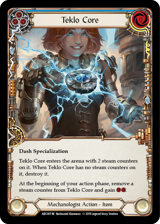 Flesh and Blood TCG | Teklo Core [ARC007-M] (Arcane Rising)  1st Edition Rainbow Foil | The Nerd Merchant
