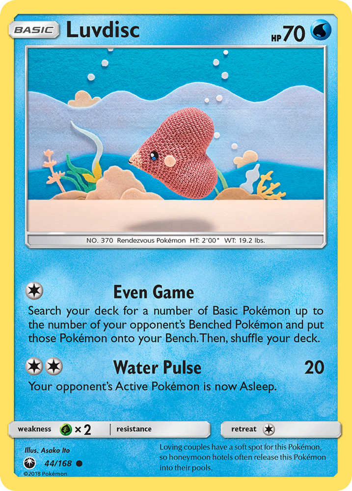 Pokemon | Luvdisc (44/168) [Sun & Moon: Celestial Storm] | The Nerd Merchant
