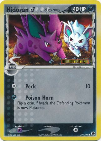 Pokemon | Nidoran (57/101) (Male) (Delta Species) (Stamped) [EX: Dragon Frontiers] | The Nerd Merchant