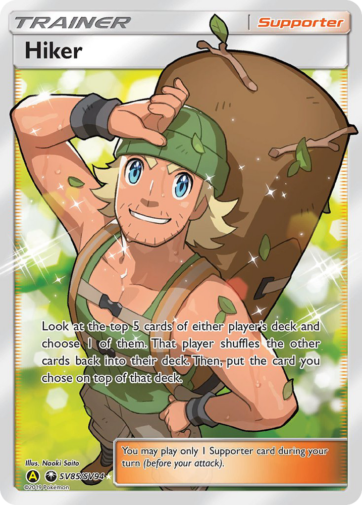 Pokemon | Hiker (SV85/SV94) [Sun & Moon: Hidden Fates - Shiny Vault] | The Nerd Merchant