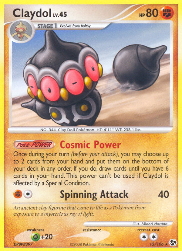 Pokemon | Claydol (15/106) [Diamond & Pearl: Great Encounters] | The Nerd Merchant