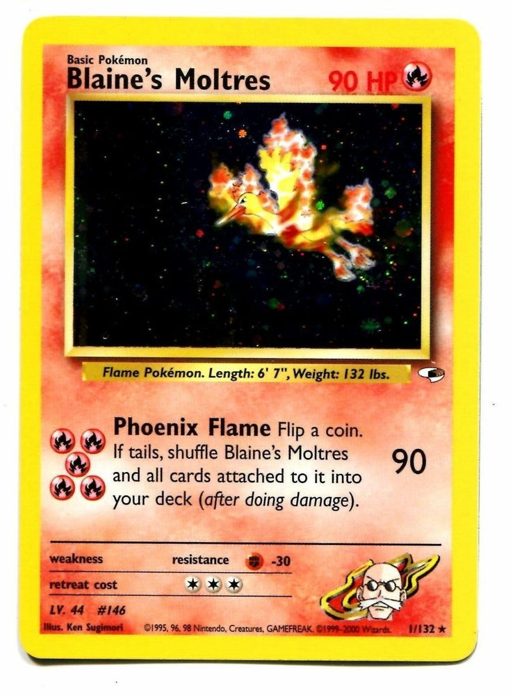 Pokemon | Blaine's Moltres (1/132) [Gym Heroes Unlimited] | The Nerd Merchant