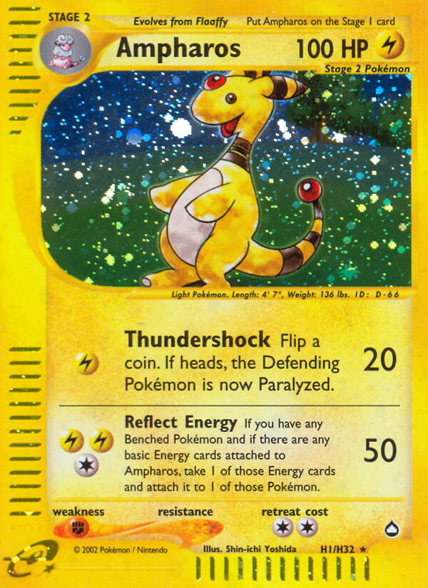 Pokemon | Ampharos (H1/H32) [Aquapolis] | The Nerd Merchant