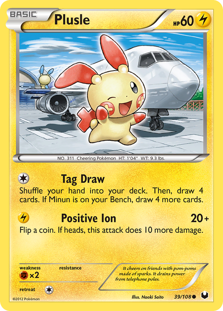 Pokemon | Plusle (39/108) [Black & White: Dark Explorers] | The Nerd Merchant