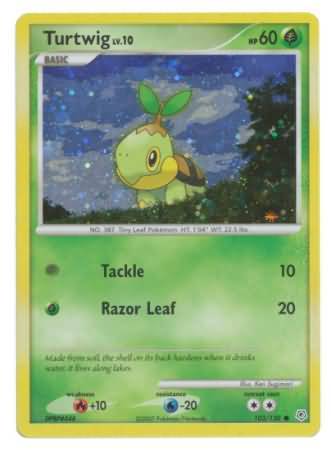 Pokemon | Turtwig (103/130) (Cosmos Holofoil) [Diamond & Pearl: Base Set] | The Nerd Merchant
