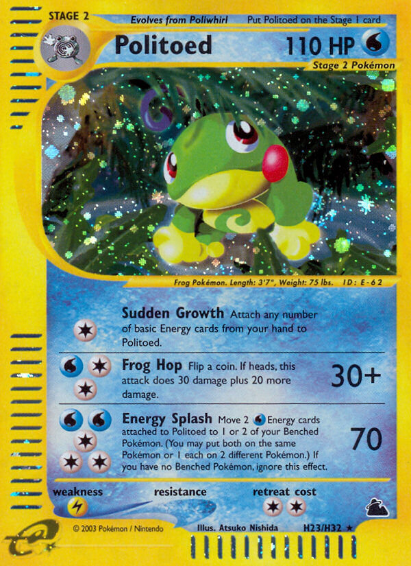 Pokemon | Politoed (H23/H32) [Skyridge] | The Nerd Merchant