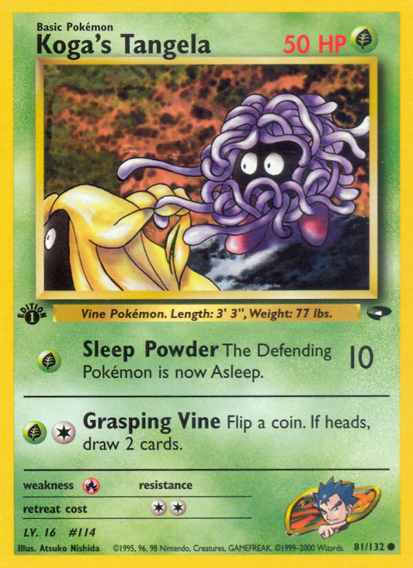 Pokemon | Koga's Tangela (81/132) [Gym Challenge 1st Edition] | The Nerd Merchant