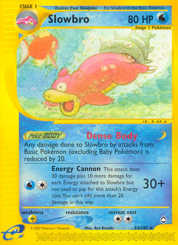 Pokemon | Slowbro (33/147) [Aquapolis] | The Nerd Merchant