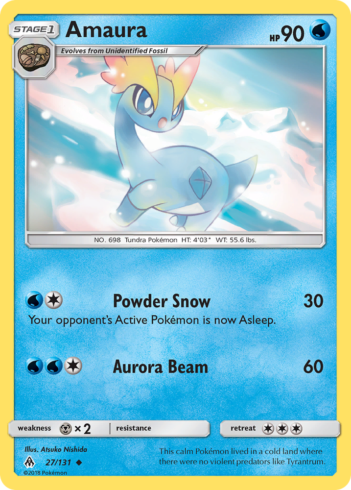 Pokemon | Amaura (27/131) [Sun & Moon: Forbidden Light] | The Nerd Merchant