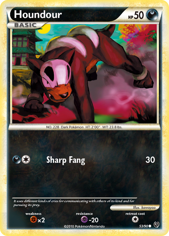 Pokemon | Houndour (53/90) [HeartGold & SoulSilver: Undaunted] | The Nerd Merchant