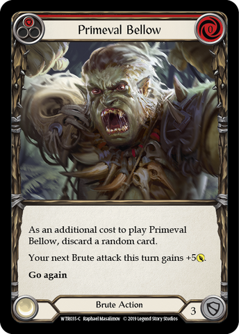 Flesh and Blood TCG | Primeval Bellow (Red) [WTR035-C] (Welcome to Rathe)  Alpha Print Normal | The Nerd Merchant