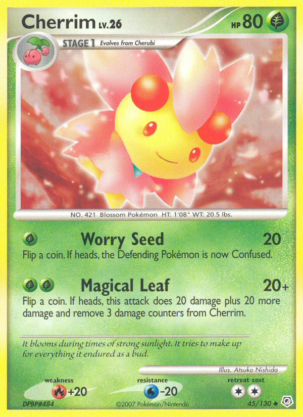 Pokemon | Cherrim (45/130) [Diamond & Pearl: Base Set] | The Nerd Merchant