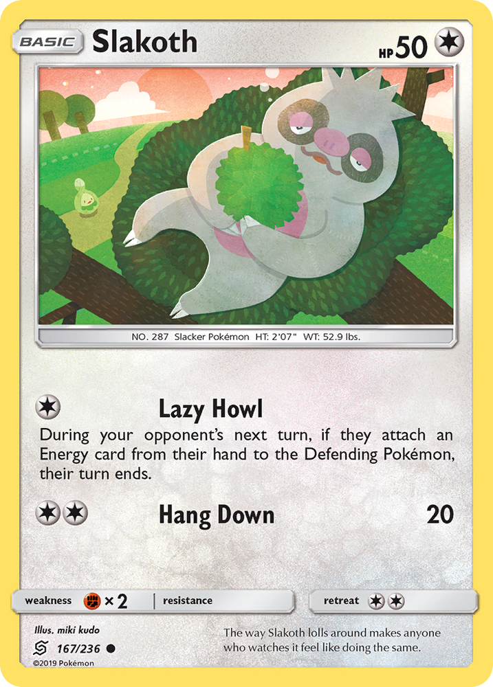 Pokemon | Slakoth (167/236) [Sun & Moon: Unified Minds] | The Nerd Merchant