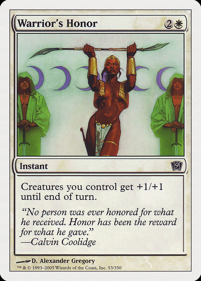 Magic | Warrior's Honor [Ninth Edition] | The Nerd Merchant