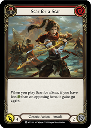 Flesh and Blood TCG | Scar for a Scar (Red) [U-WTR191] (Welcome to Rathe Unlimited)  Unlimited Rainbow Foil | The Nerd Merchant