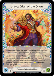 Flesh and Blood TCG | Bravo, Star of the Show [EVR017] (Everfest)  1st Edition Cold Foil | The Nerd Merchant