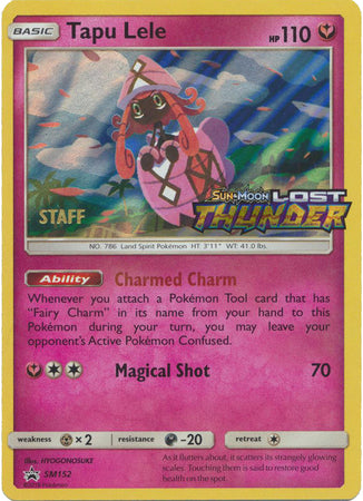 Pokemon | Tapu Lele (SM152) (Staff Prerelease Promo) [Sun & Moon: Black Star Promos] | The Nerd Merchant