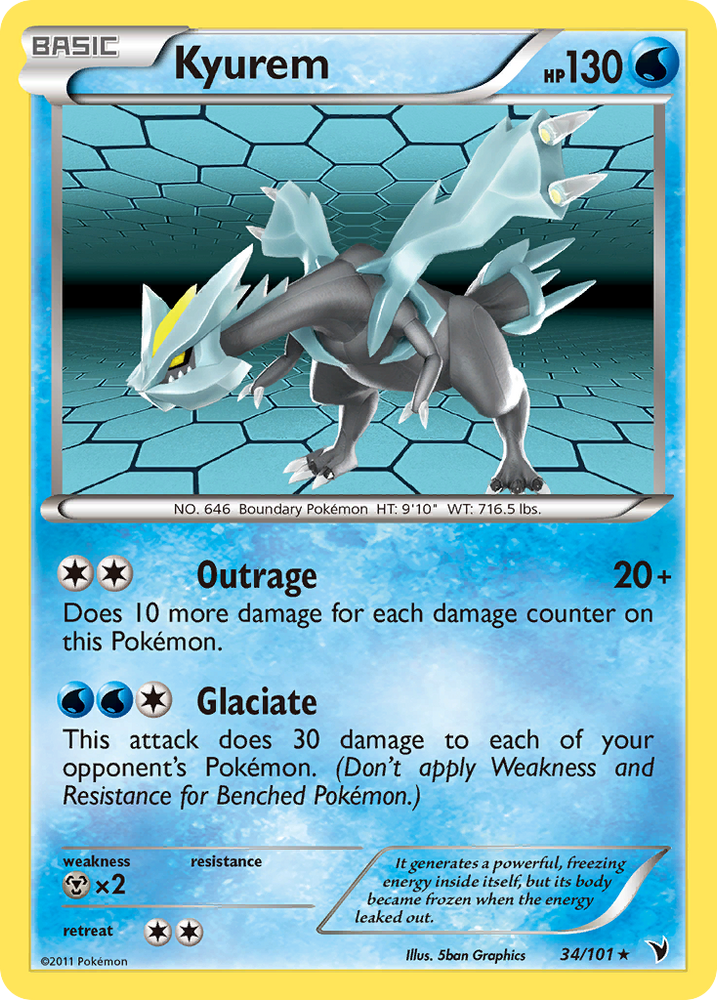 Pokemon | Kyurem (34/101) [Black & White: Noble Victories] | The Nerd Merchant