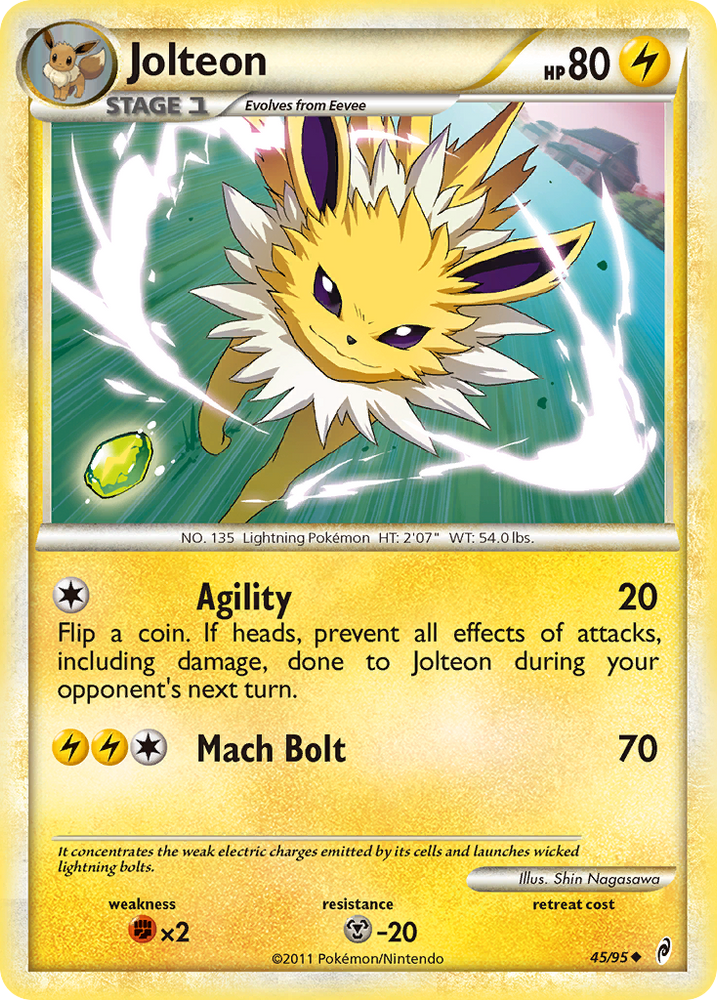 Pokemon | Jolteon (45/95) [HeartGold & SoulSilver: Call of Legends] | The Nerd Merchant