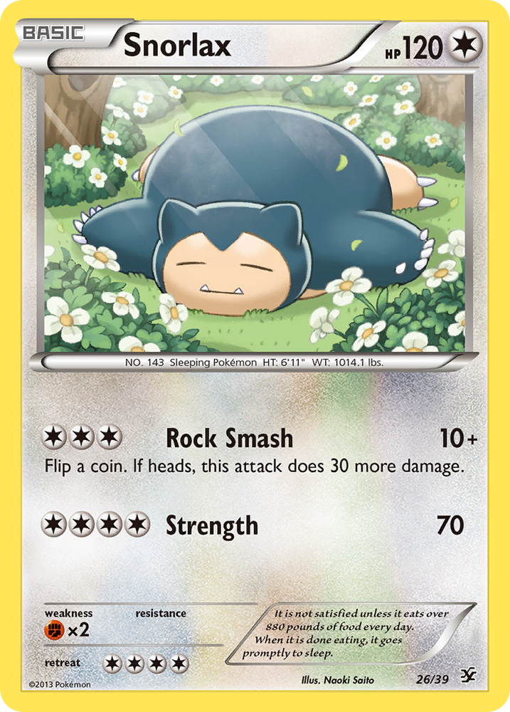 Pokemon| Snorlax (26/39) [XY: Kalos Starter Set] | The Nerd Merchant