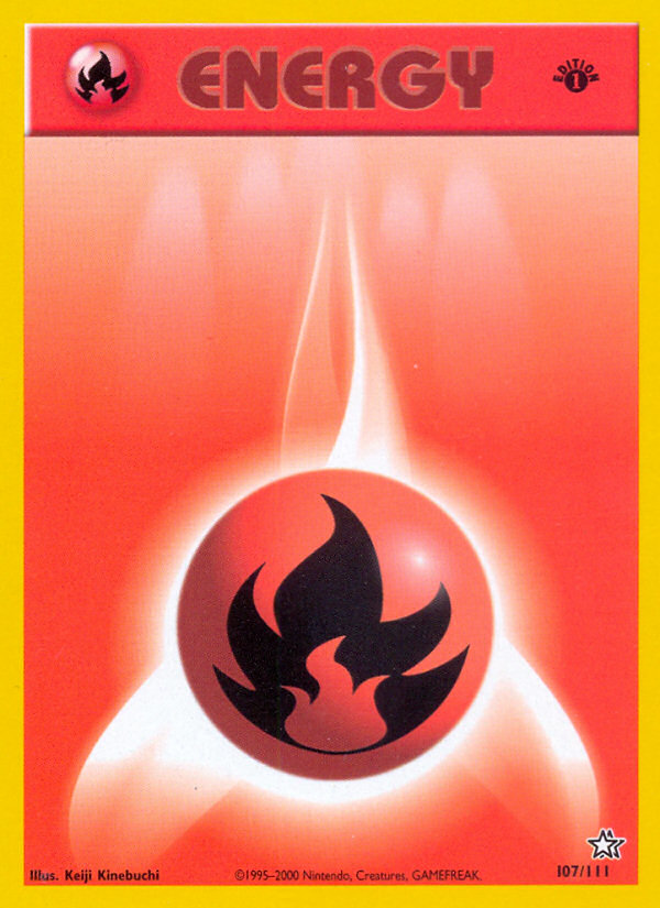 Pokemon | Fire Energy (107/111) [Neo Genesis 1st Edition] | The Nerd Merchant