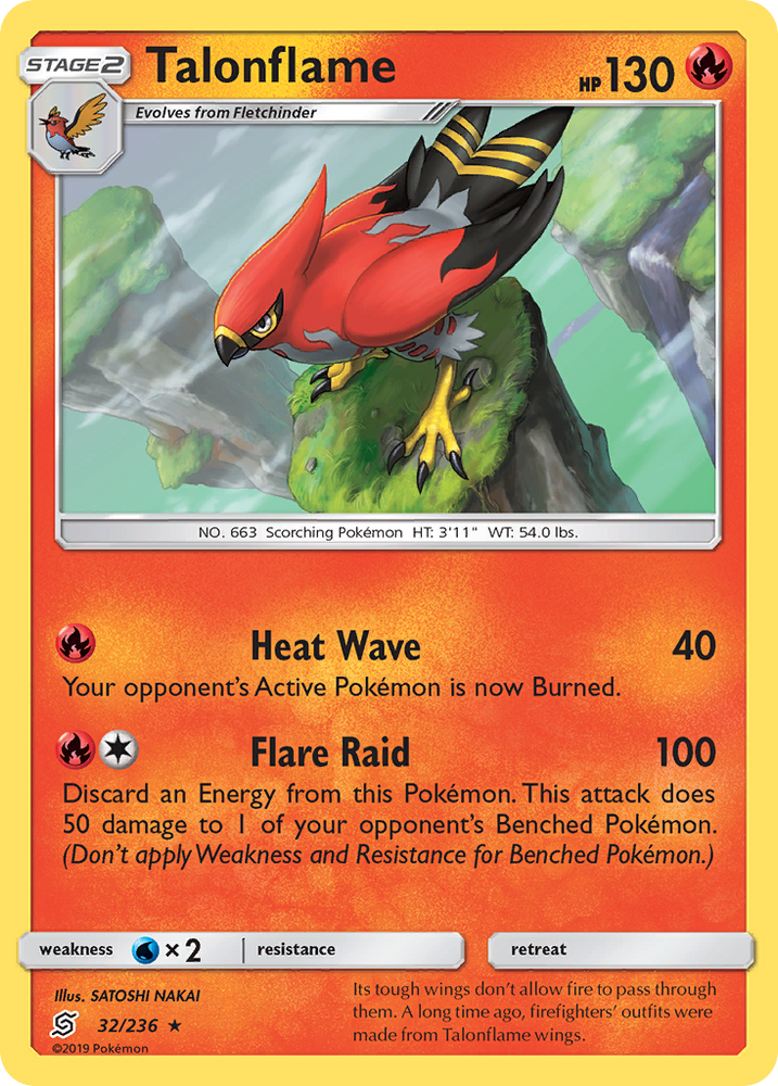 Pokemon | Talonflame (32/236) [Sun & Moon: Unified Minds] | The Nerd Merchant