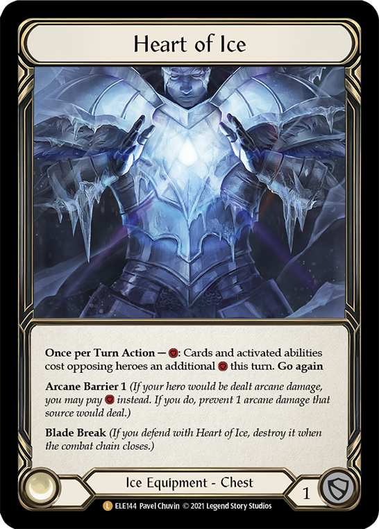 Flesh and Blood TCG | Heart of Ice [ELE144] (Tales of Aria)  1st Edition Cold Foil | The Nerd Merchant