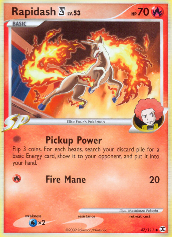 Pokemon | Rapidash (47/111) [Platinum: Rising Rivals] | The Nerd Merchant
